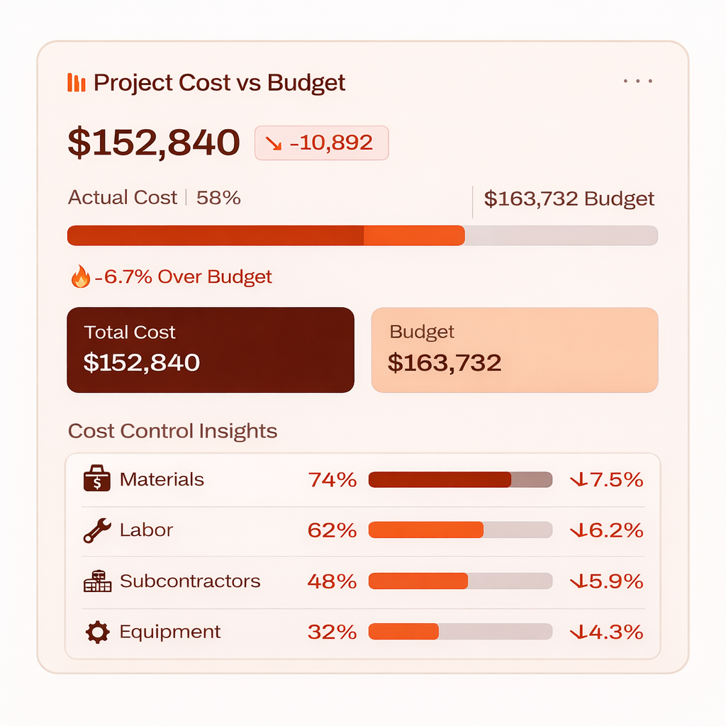 Cost vs Budget